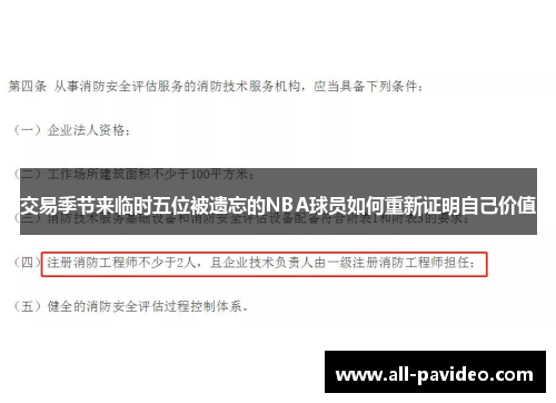 交易季节来临时五位被遗忘的NBA球员如何重新证明自己价值
